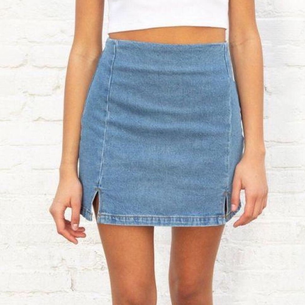 brandy melville denim cara skirt